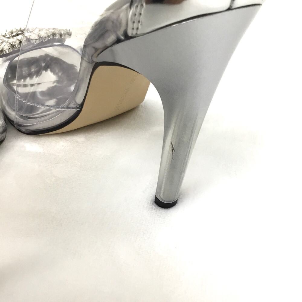 Good American Clear Heels Cinderella shoes CINDER-F*CKING-RELLA PUMP Sz 7.5 - Picture 9 of 9